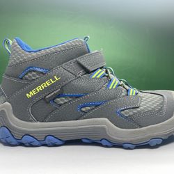 Merrell Boys Chameleon MK259197 Blue Gray Hiking / Snow Boots Size 3.5M