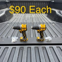DEWALT ATOMIC 20-Volt MAX Brushless Cordless 1/2 in. Hammer Drill (Tool-Only) **2 Available, $90 Each**