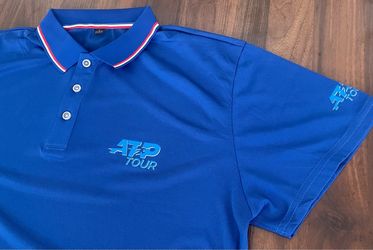 Tennis Shirt, blue, for ATP  fans. size L. New