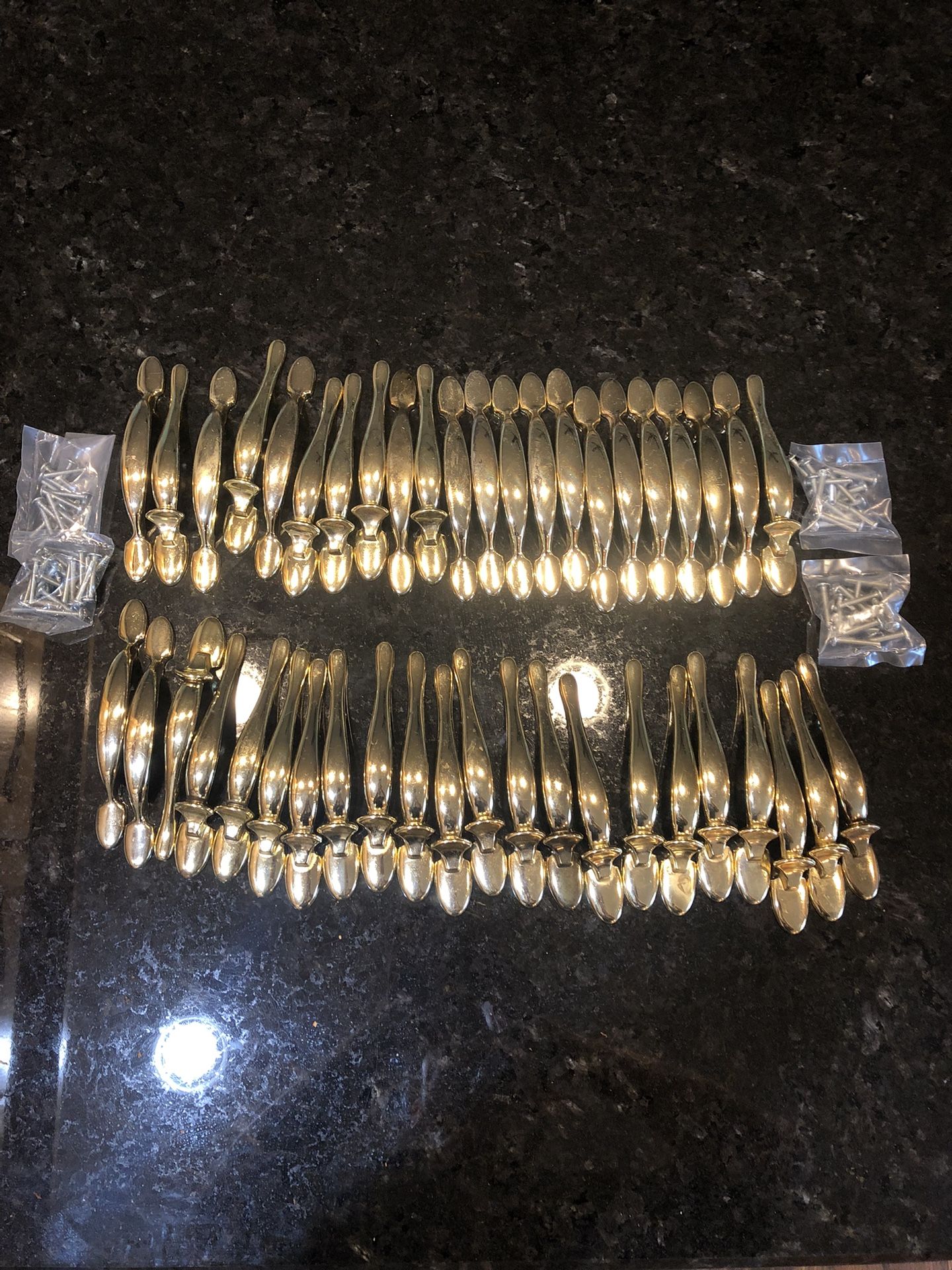 44 Drawer/cupboard Solid Steel Handles AllScrews Included