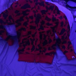 Red Bape Hoodie Small