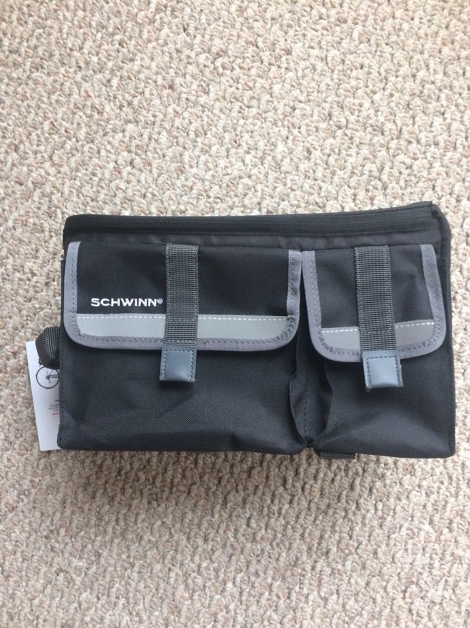 Schwinn rack top bike bag w/ reflector strip NWT