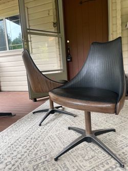 Vintage Midcentury Virtue Bros Chairs / 2 for $200 / Retail: $1,125 / Delivery Available