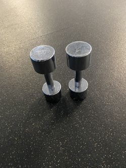 2-chrome 15lb dumbells