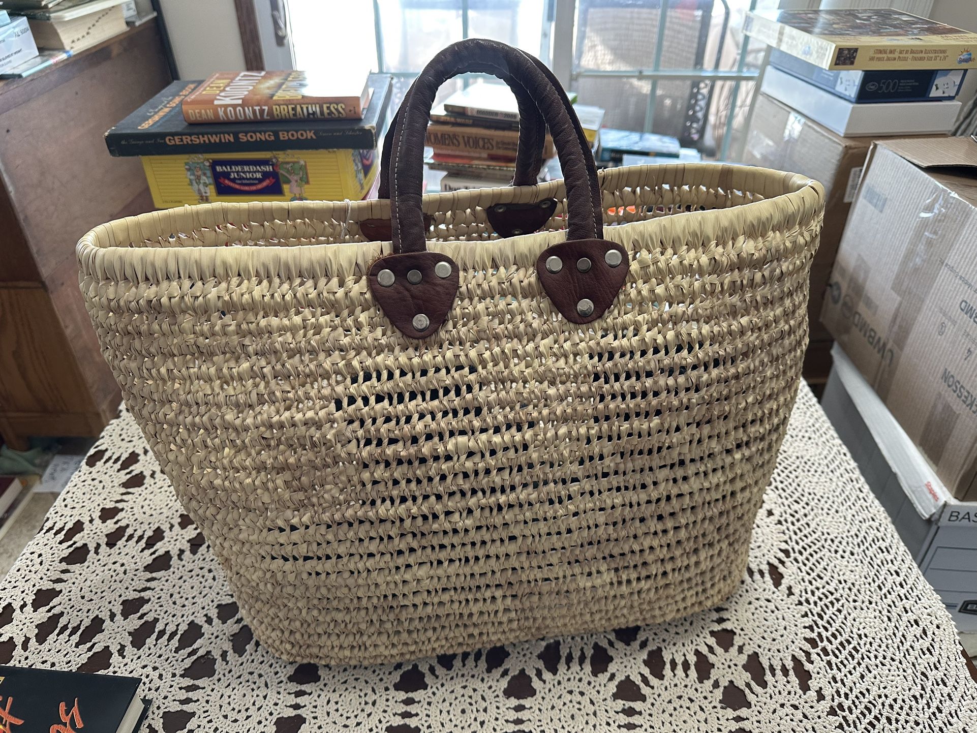 Wicker Tote Bag