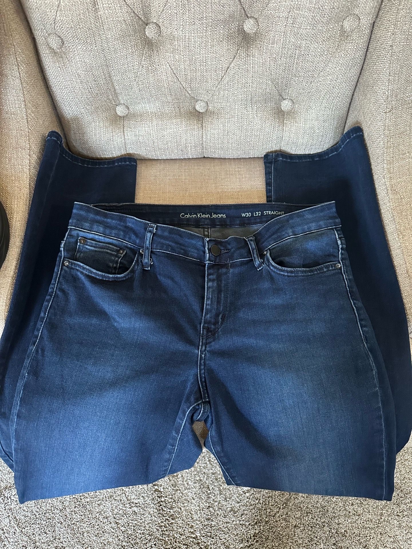 Calvin Klein Jeans Straight Leg. Size 30 x 32