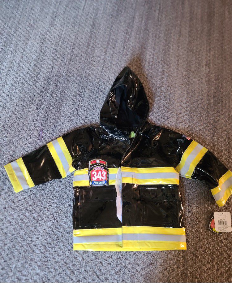 Rain Coat  Firefighters For Boys 2T
