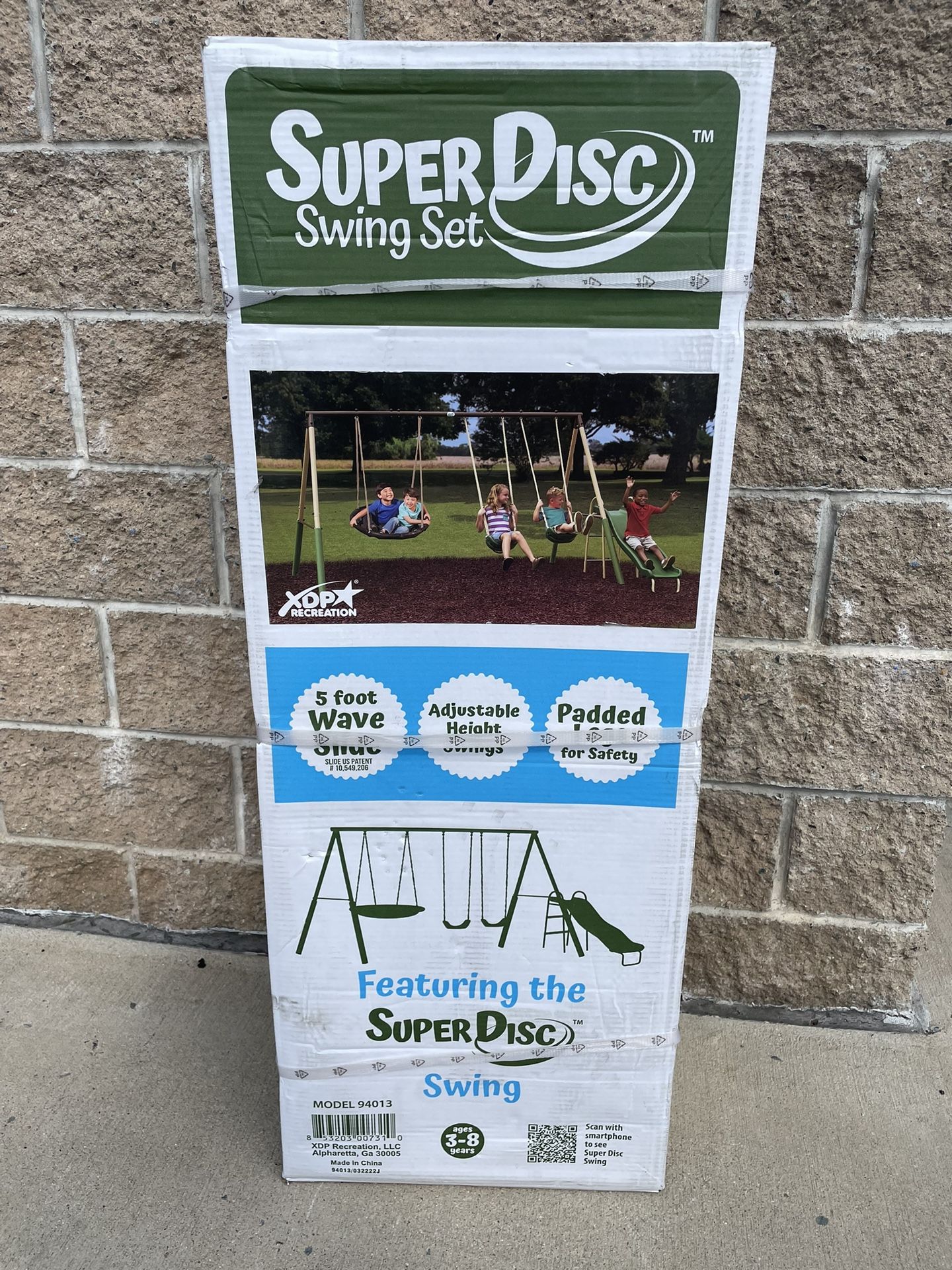 Steel Swing Set with Disc Swing
