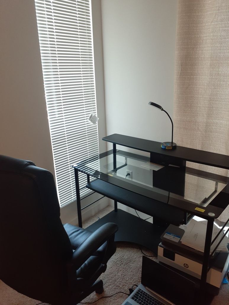 Office table and chair