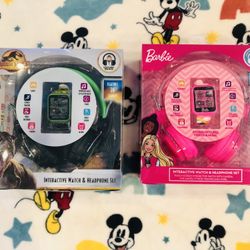 Jurassic Park Or Barbie Interactive Watch With Headphone Set