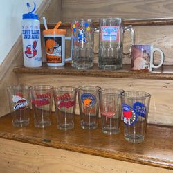 Vintage Cleveland Indians Cleveland Browns beer Mug Coffee Cups