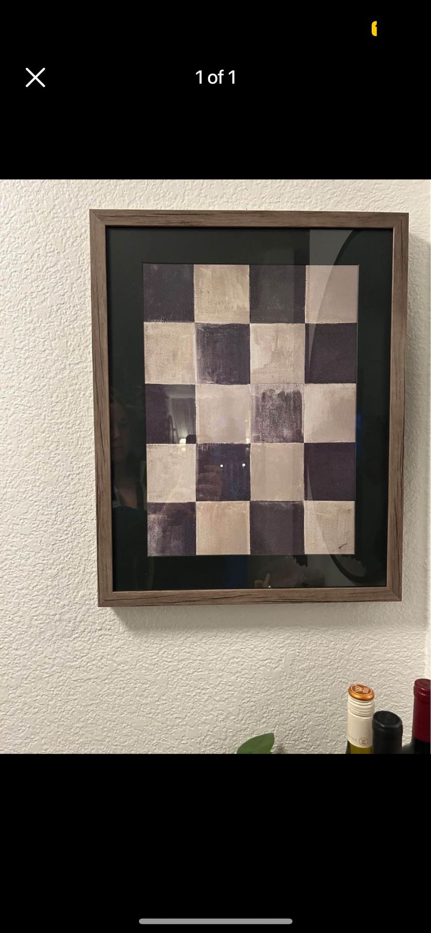 Framed Checkerboard Print 