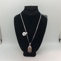 925 Sterling Silver Women Necklace With Pendant 18”