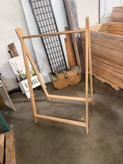 28” 39 ”61” Wooden A-Frame Clothing Rack