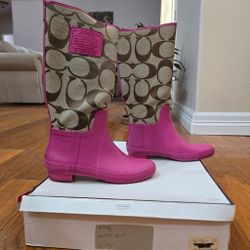 Coach Tristee Rainboots , NEW