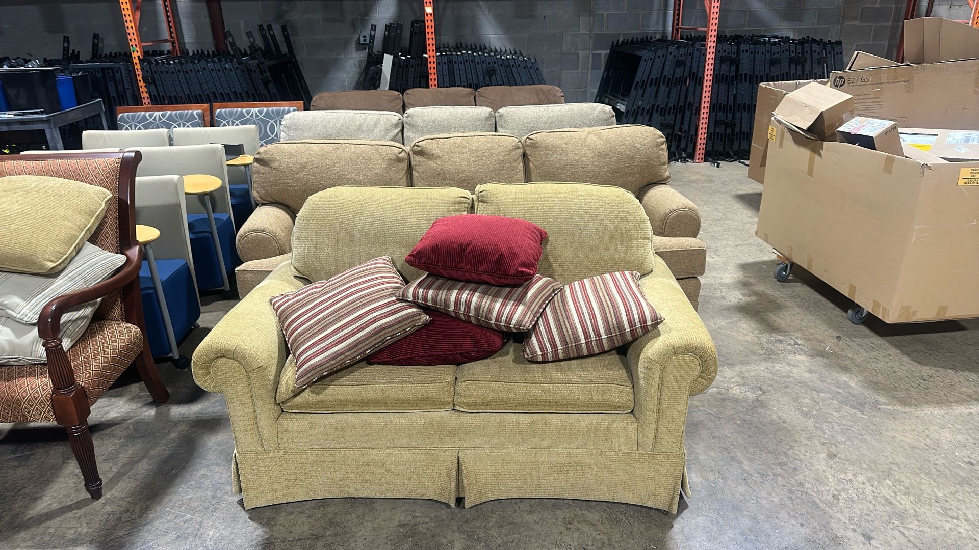 Couches, Love Seat, End Tables, And Coffee Tables