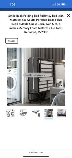 Smile back rollaway bed deals