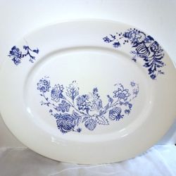 New: Rare HUGE 22x18 Italian Hand Painted Ceramic Platter