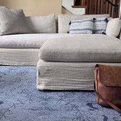 Restoration Hardware Sofa & Ottoman 