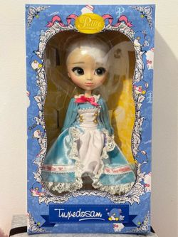 Rare Tuxedosam Pullip Doll Sanrio Official Boxed Figure Blue Dress P-317