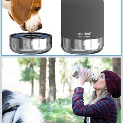 Dog + Human Water Bottle w/ Bowl – Like New – Used Once