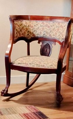 Antique Barrel Rocking Chair