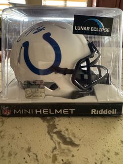 Kwity Paye Signed Lunar Eclipse Indinapolis Colts Mini Helmet Beckett COA Auto