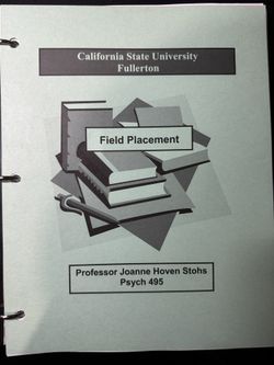 CSUF Field Placement Psych 495
