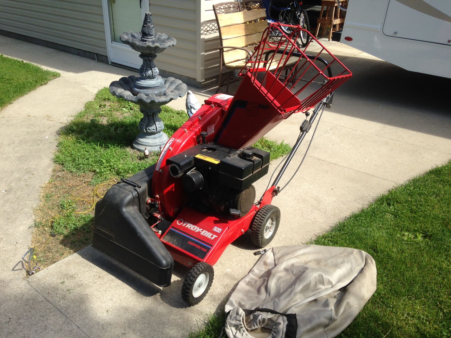 Troy-Bilt chipper/vac Model #47279 5hp Possible trade for pit bike, dirt bike, sea doo, jet ski, or 250 street bike