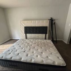 Selling Bed, Rails, Headboard, And Box Spring.