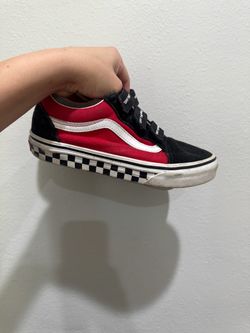 Vans Black and Red Checkered