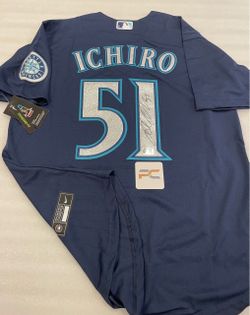 Ichiro Suzuki Signed Autographed Seattle Mariners #51 Dark Blue Jersey With COA