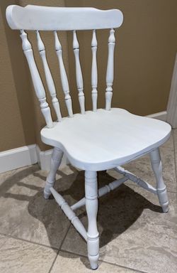 Spindle back wood chair