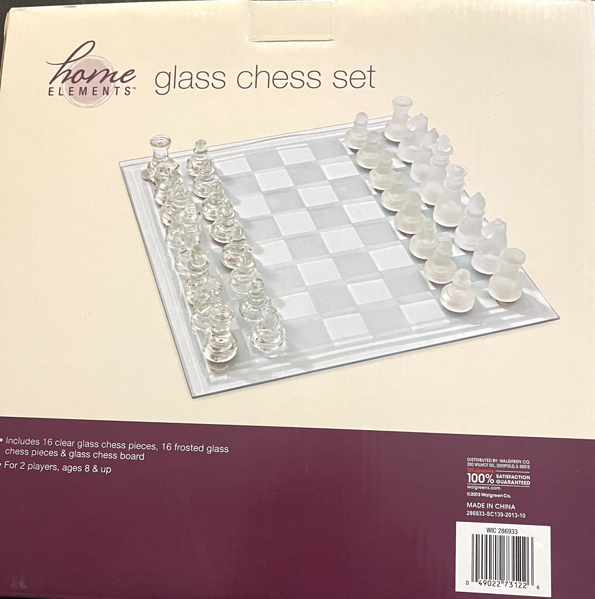 Glass Chess Set In The Box