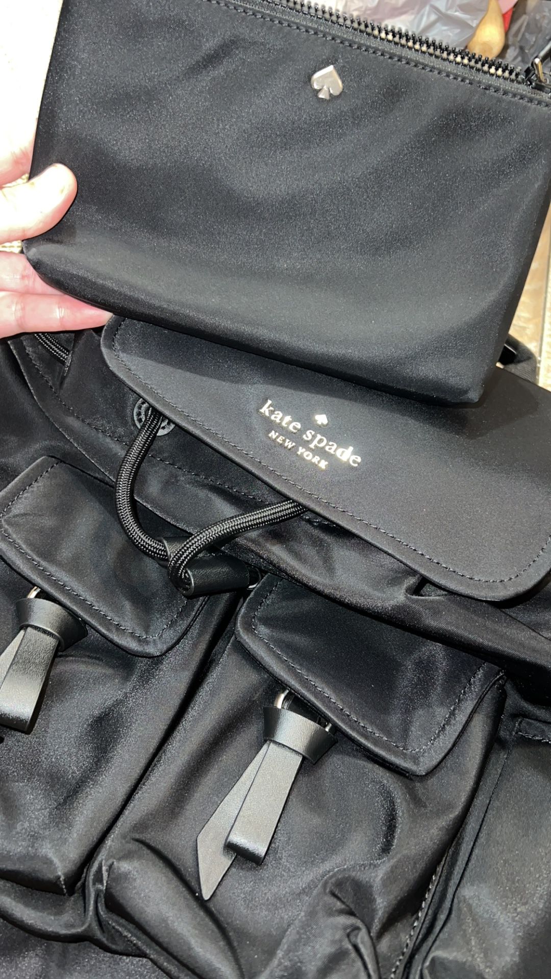 Kate Spade backpack + Wristlet wallet