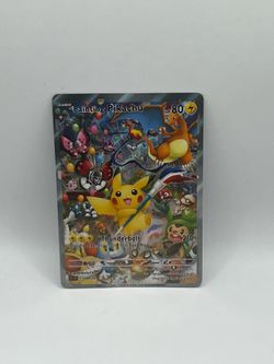 Non TCG Pokemon Painting Pikachu Fan Art Card