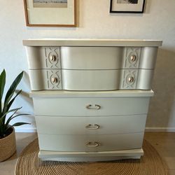 Vintage MCM Green Dresser 