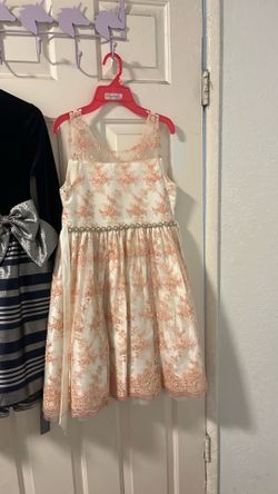Girls Floral Lace Formal Dress