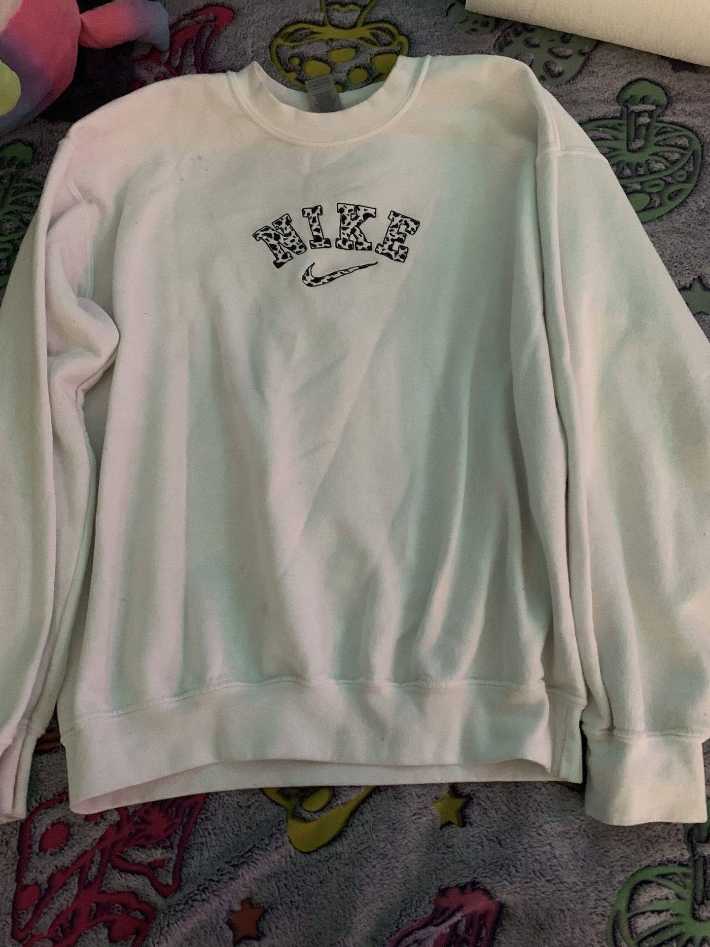 Cow Print Nike Style Sweatshirt