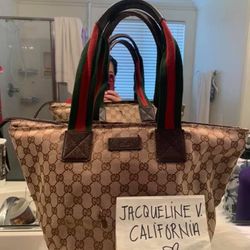 Authentic Gucci Sherryline Tote