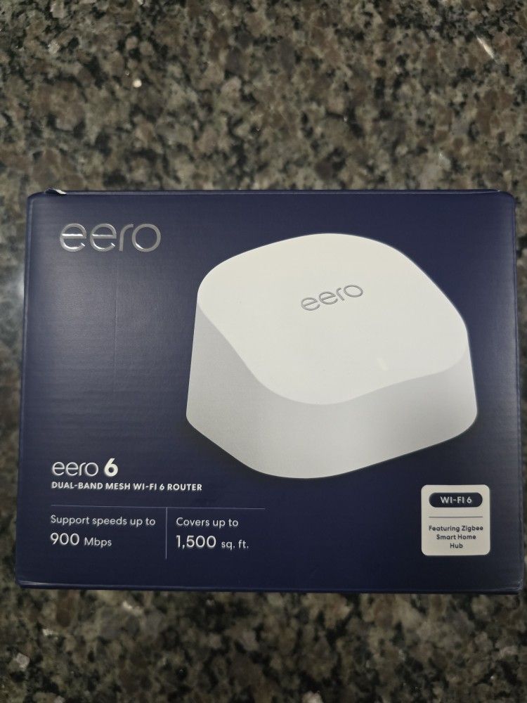 eero - 6 AX1800 Dual-Band Mesh Wi-Fi 6 Router - White