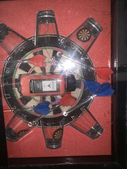 Dart Board Shot Set Dart Board Shot Glasses Dart Picks and Rimmer Salt