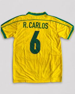 Roberto Carlos Brasil 98 Soccer Jersey Retro