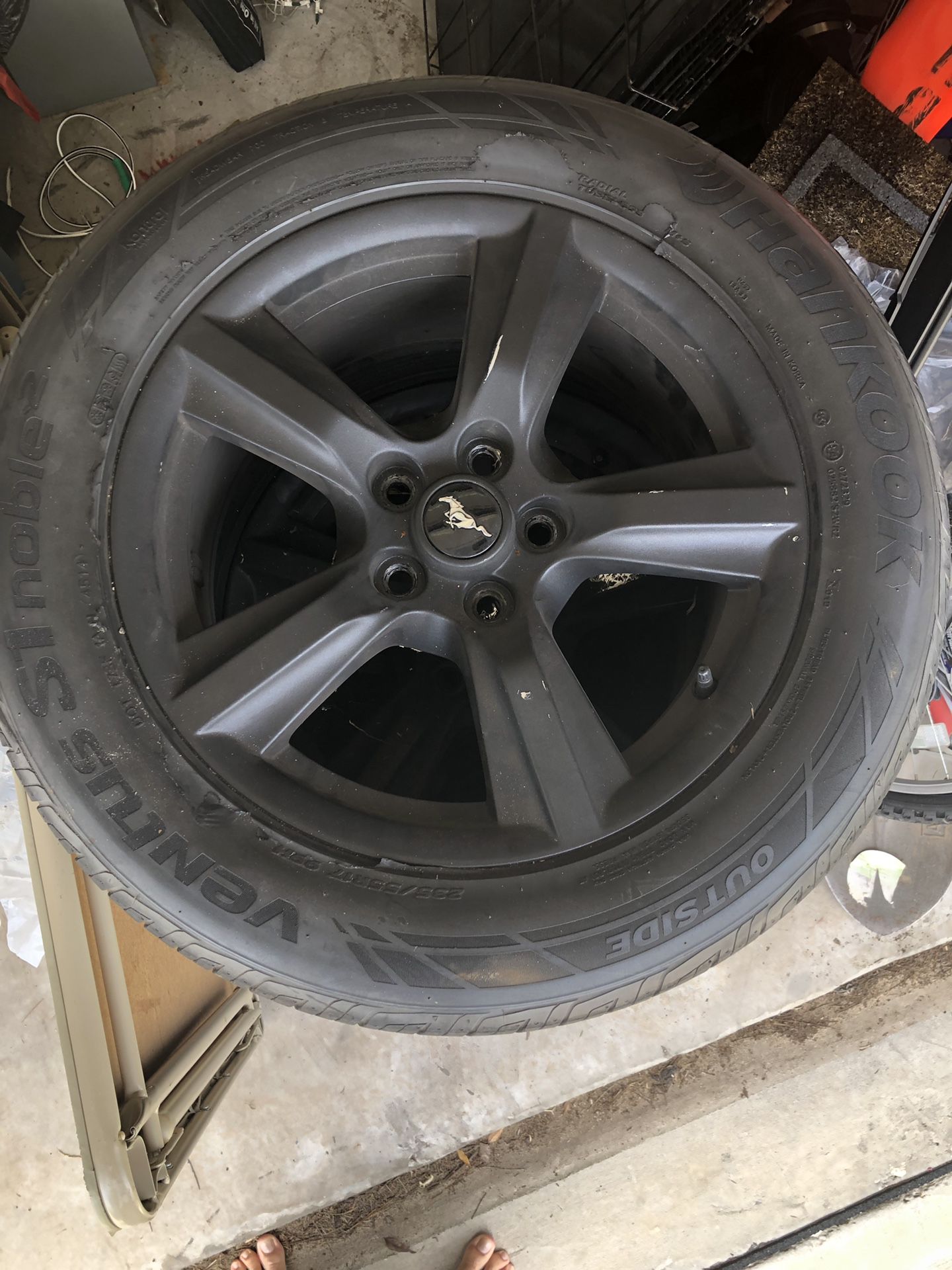 17” Ford Mustang OEM rims and tires