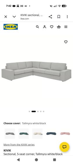 5 seat sectional