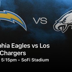 Chargers Vs Eagles -2 Tickets Sec 305