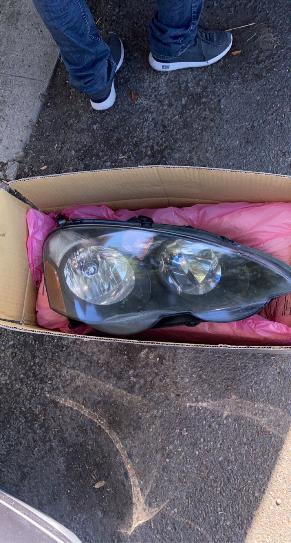 Acura Rsx Headlights ( Black Housing )