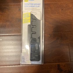 Monitor Mount Document Clip