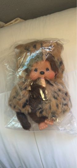 Leopard hood Monchhichi Animal Costume Plushie