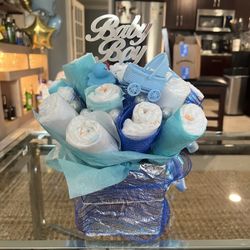 Diaper Cake Bouquet Baby Shower Decorating Gift Present Arrangement 